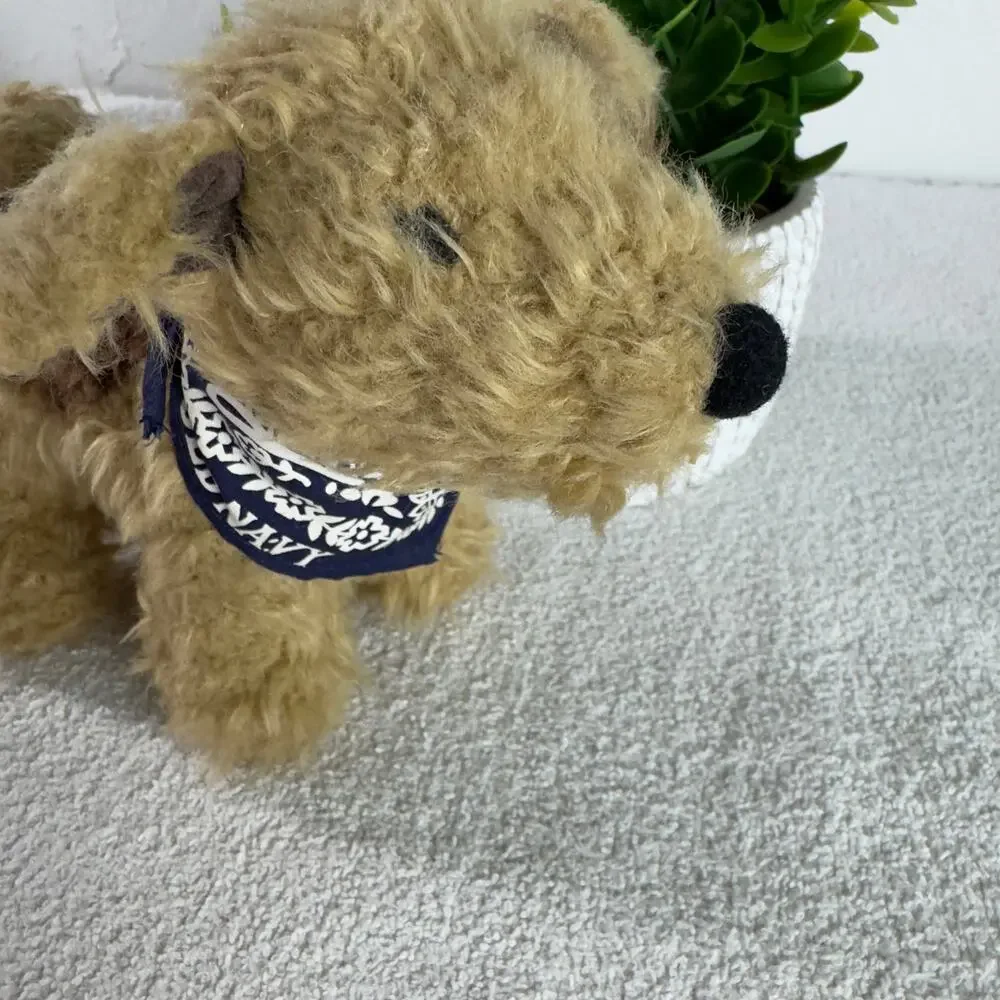 Old Navy Dog Plush 6 Inch Blue Bandana‎ Stuffed Animal Toy 2001